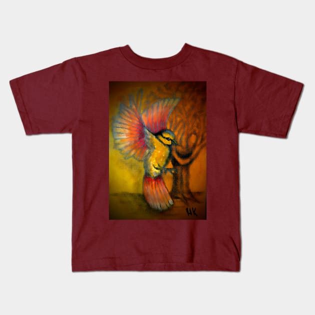 Free bird Kids T-Shirt by Kunst Master Pieces